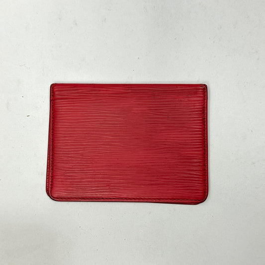 Louis Vuitton Red Epi Porte 6 Cartes Credit Wallet