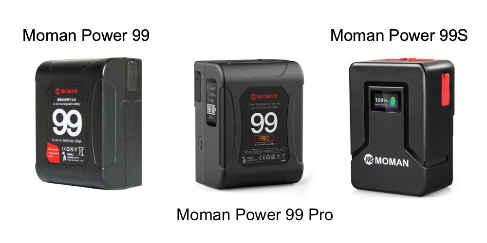 Comparison of Moman Power 99, 99 Pro, 99S. This guide talks about their similarities and differences in output, size, ports, design, and so on.