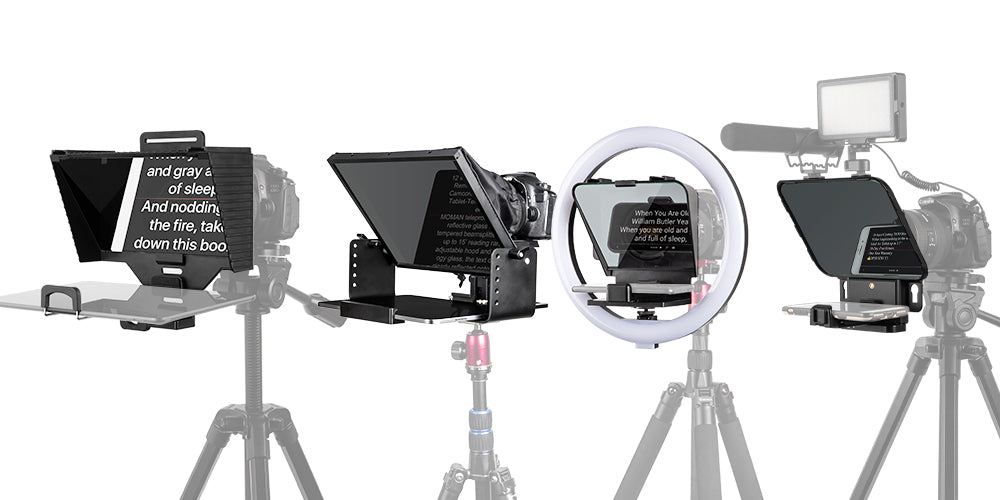 Moman best four teleprompters for home use are versatile, budget, and portable, ideal for video records, vlogs, etc.