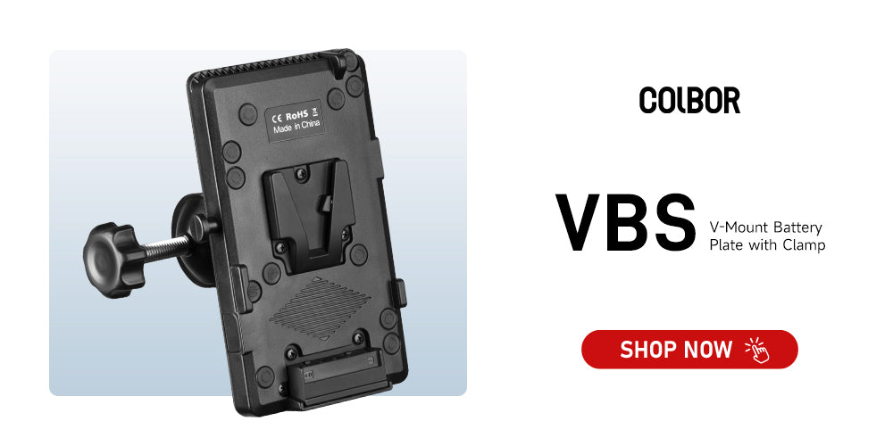 COLBOR VBS is a standard v mount battery bracket with d-tap output. It also acts as battery adapter plate for v-lock.