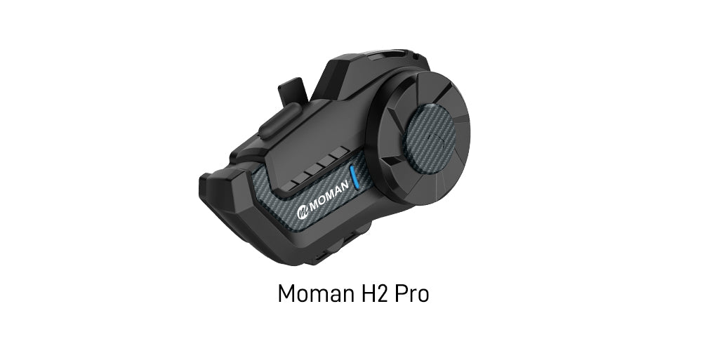 Moman H2 Pro rider-to-rider Bluetooth intercom enables motorcyclists to talk to each other in a clear voice with proper volume. It effectively filters the wind sound and engine noise.