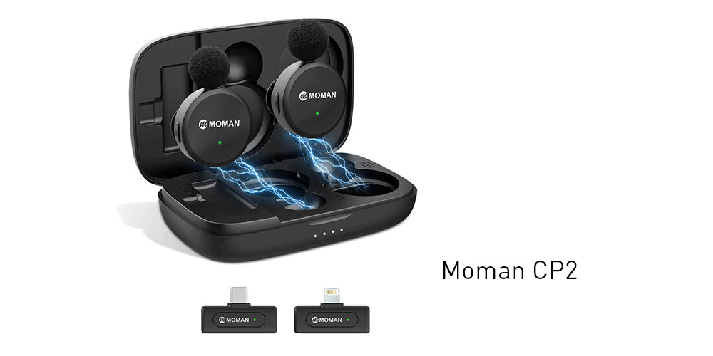 Moman CP2 smartphone wireless microphone enjoys a wide compatibility