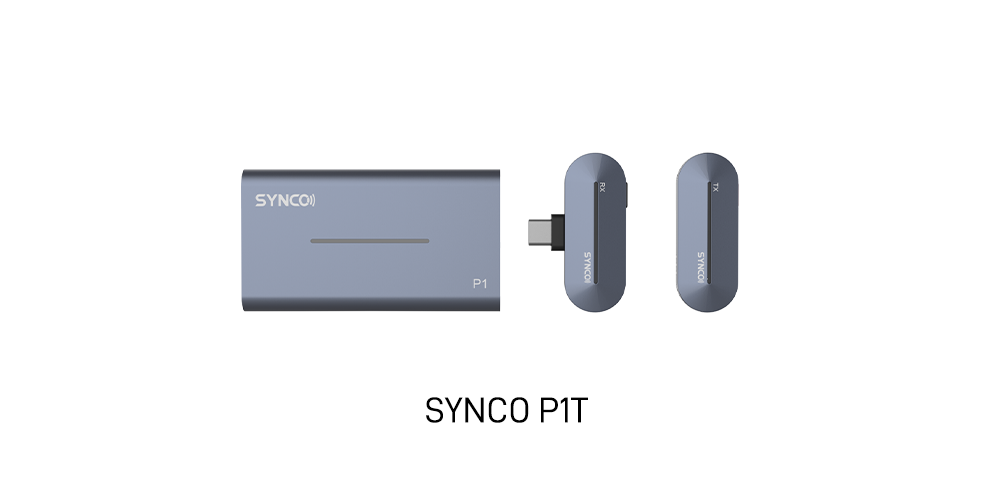 SYNCO P1T wireless lapel microphone with Type-C plug is ideal for Android phones. It is compact and versatile.