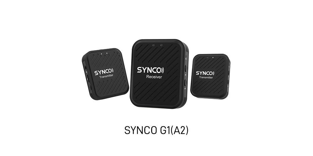 SYNCO G1(A2) best microphone for 2 person interview supports dual-channel recordings