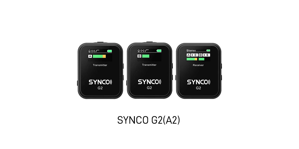 Mini wireless microphone for Tiktok SYNCO G2(A2) supports a high-grade audio and hands-free movement