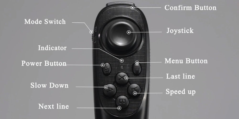 Moman telepropters for youtube video production has a remote control in the package for flexible text editing