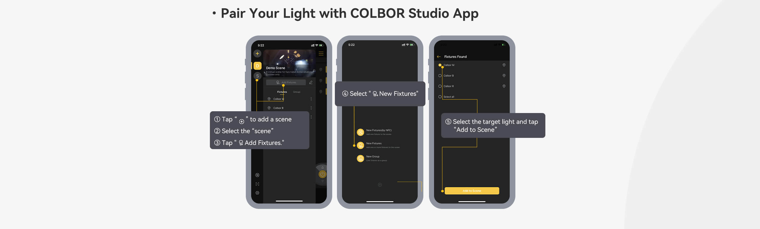 Moman & COLBOR Light App Pairing