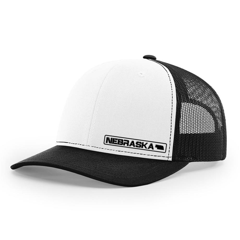 Mesh Back Structured Baseball Cap Black/White