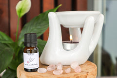 Essential oils and oil burner hand