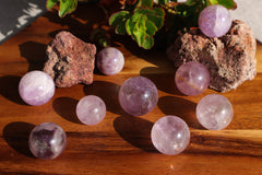 Amethyst spheres