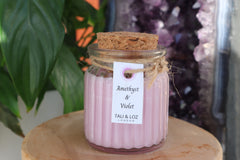 Amethyst and Violet candle