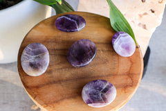 Amethyst worry stones