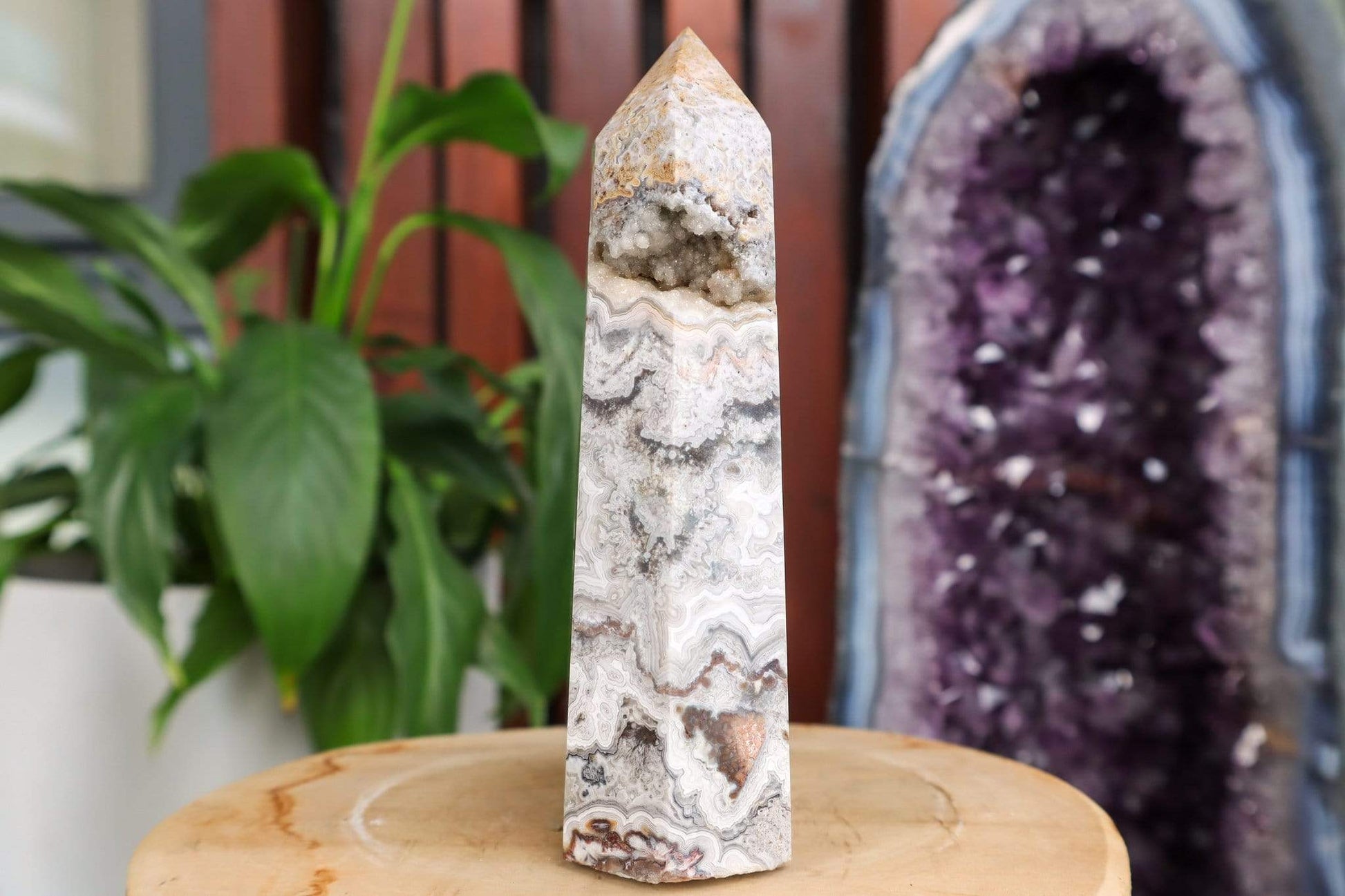 Tali & Loz Towers Mexican Crazy Lace Agate Towers - Grounding/Enlightenment