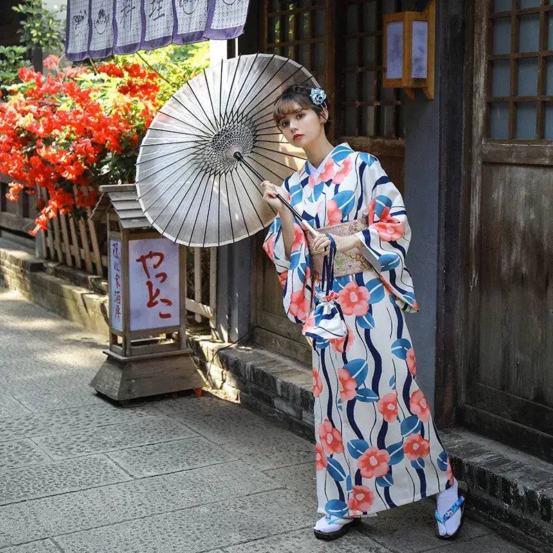 Dyed Twill Flower KIMONO Drape Haori - その他