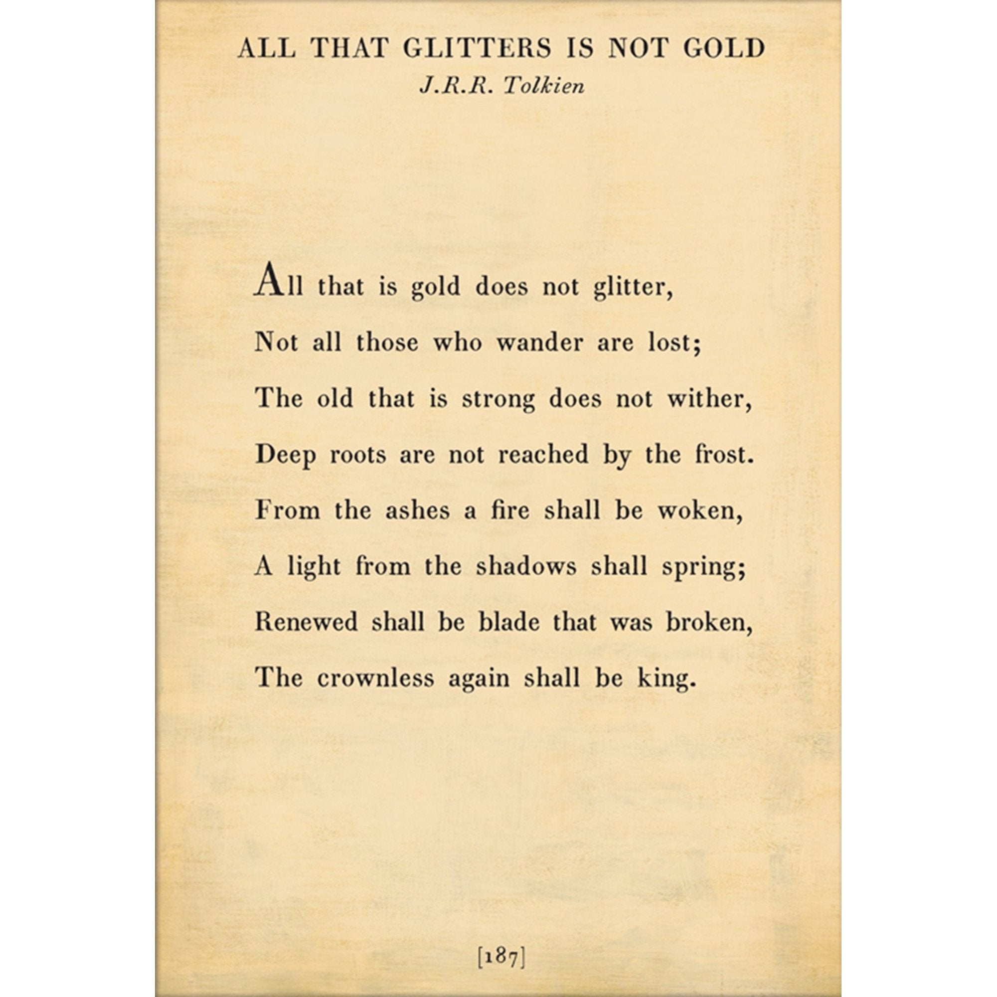 all that glitters is not gold tolkien