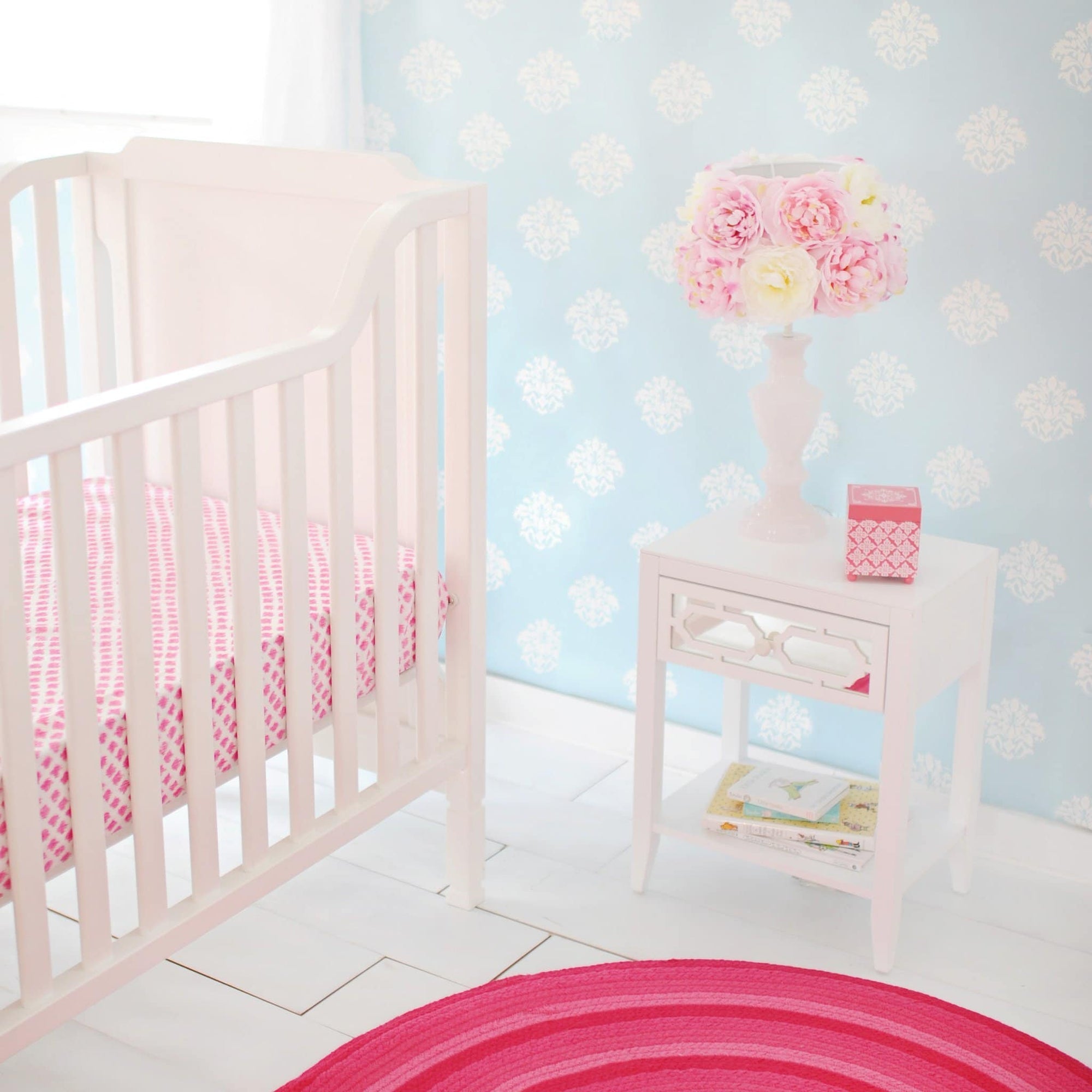 rose baby bedding set