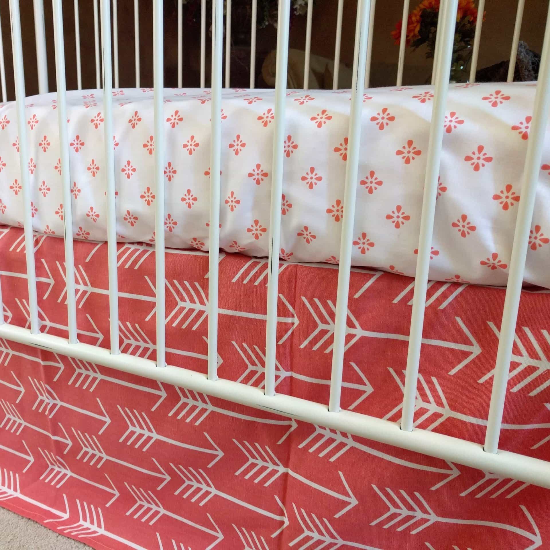 coral baby bedding