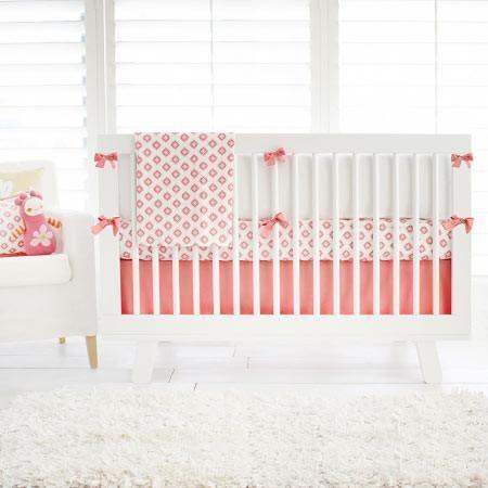 Crib Sheet | Aztec Baby in Coral Crib Baby Bedding Set ...