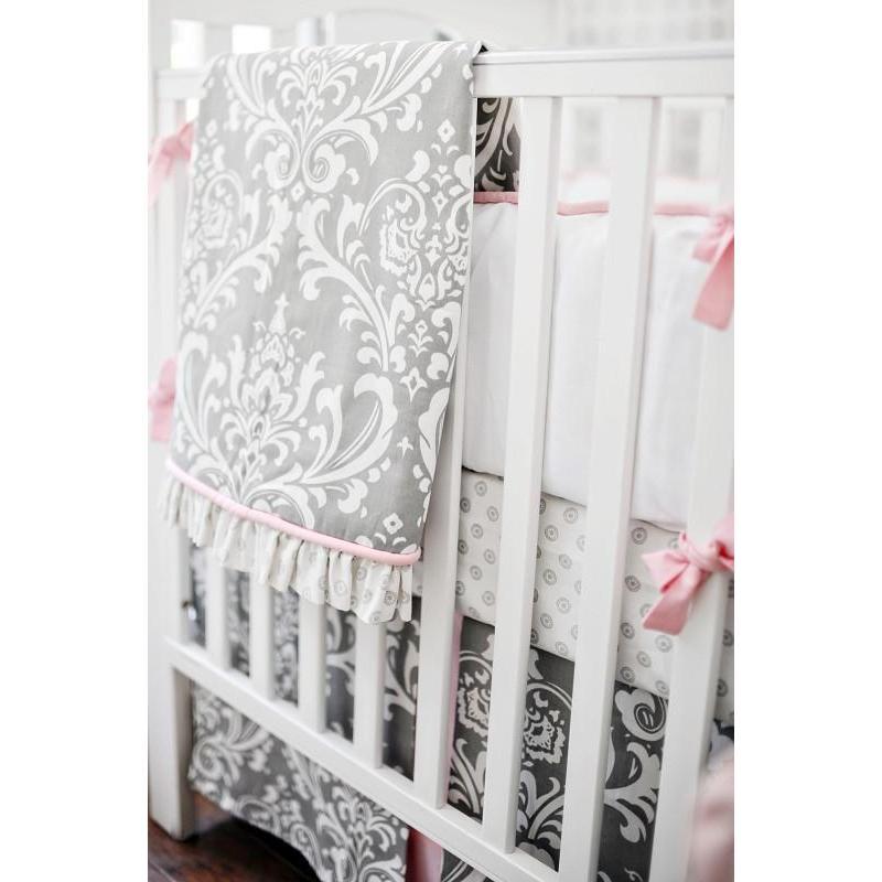 grey chevron baby bedding