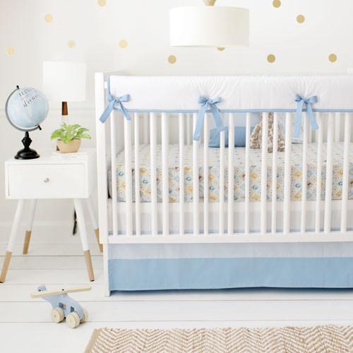 Born Wild In Blue Crib Baby Bedding Set Jack And Jill Boutique