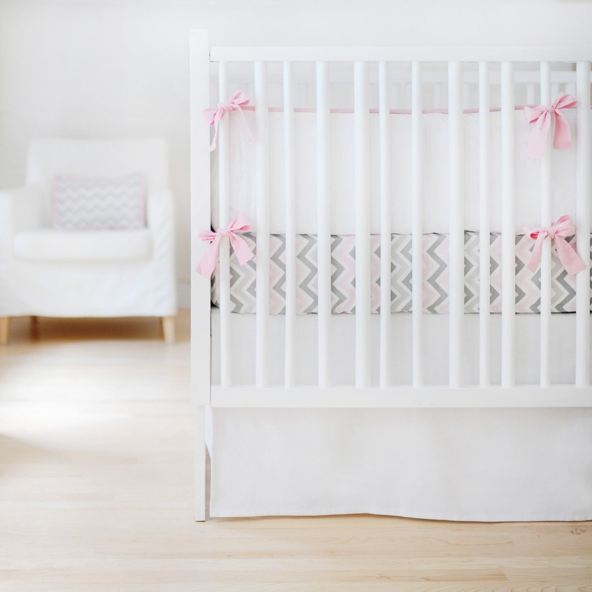 simple white crib