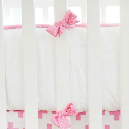 Bumper Uptown In Electric Hot Pink Crib Baby Bedding Set Jack