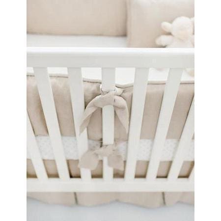 beige crib bedding set