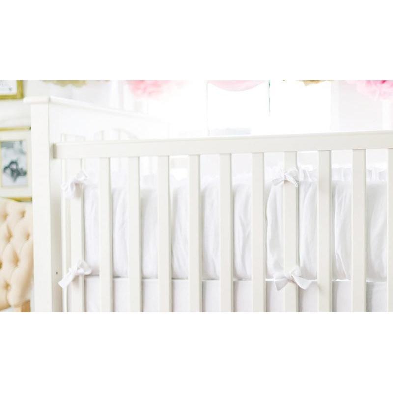 Bumper White Linen Madison Avenue Crib Baby Bedding Set Jack