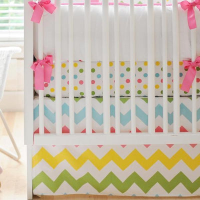 Bumper Zig Zag Baby In Rainbow Crib Baby Bedding Set Jack And