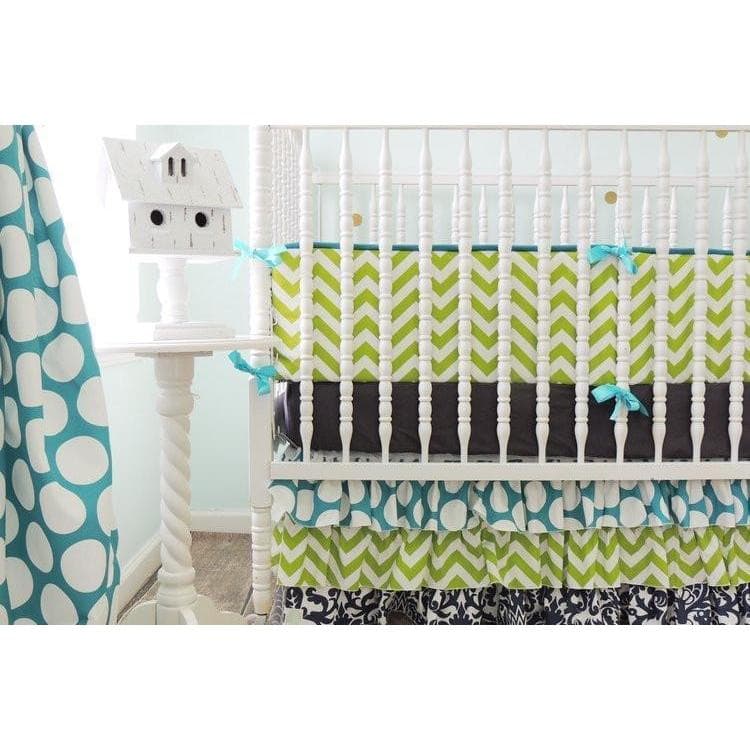 damask crib bedding sets