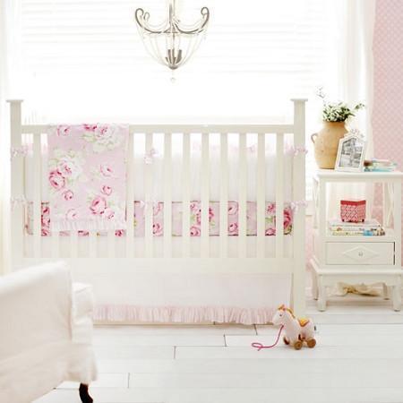 rose crib bedding