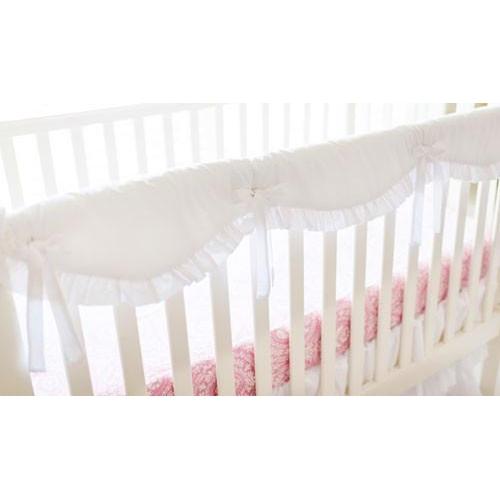 Crib Rail Cover Girl White Bumperless Jack And Jill Boutique