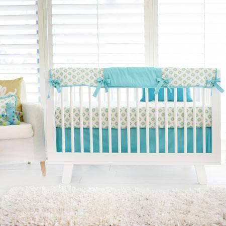 Crib Sheet Aztec Baby In Aqua Crib Baby Bedding Set Jack And