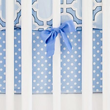 blue and white crib sheets