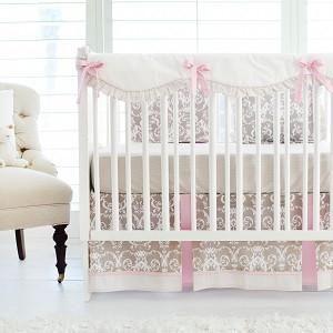 Crib Sheet Halle Damask Crib Baby Bedding Set Jack And Jill