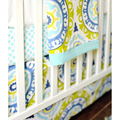 indigo crib sheet