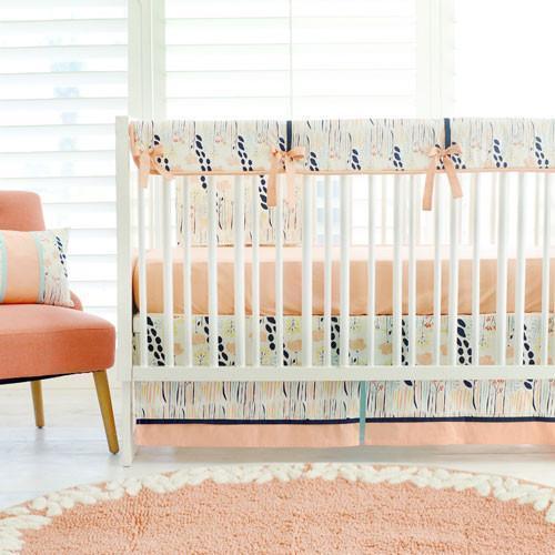 peach crib sheets