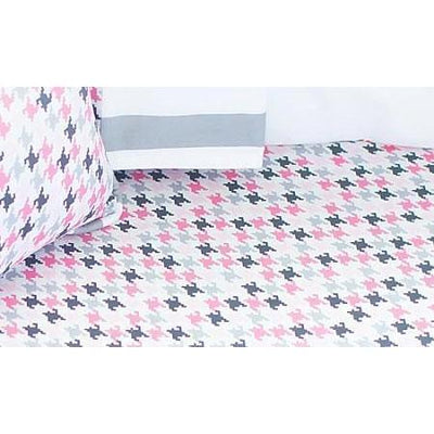 Crib Sheet | Pink & Gray Paper Moon Crib Baby Bedding Set ...