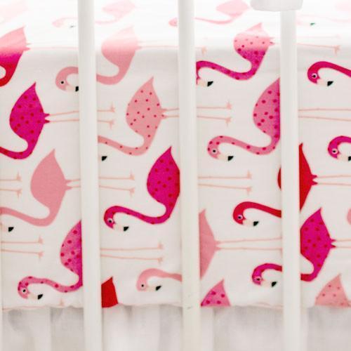 flamingo cot bedding