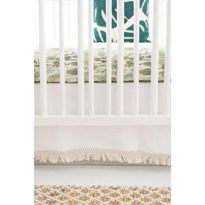 macrame crib skirt