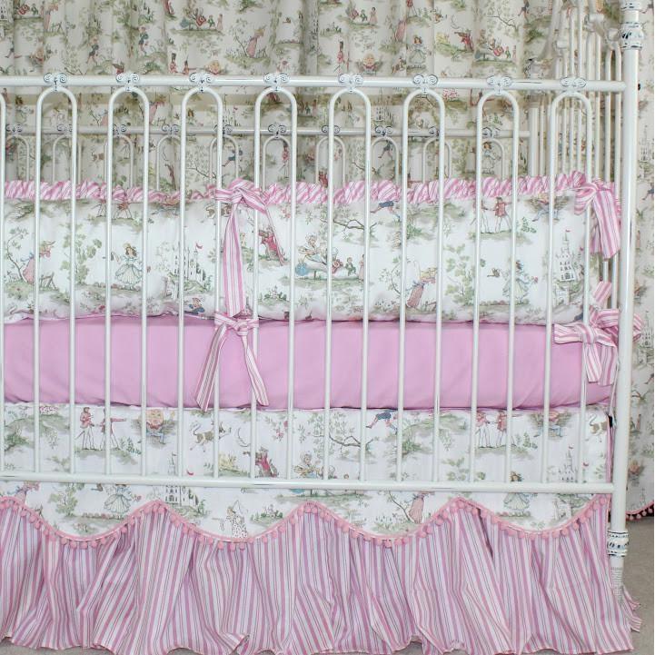 Crib Skirt Cow Jumped Over The Moon Baby Bedding Jack And Jill