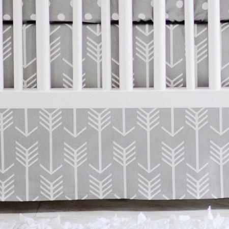 Light Grey Crib Skirt Punkie