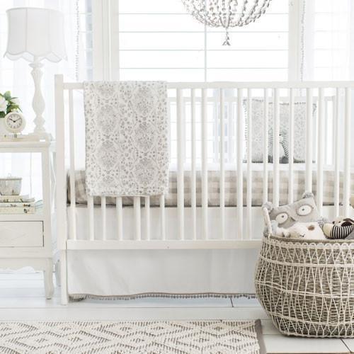 pom pom crib skirt