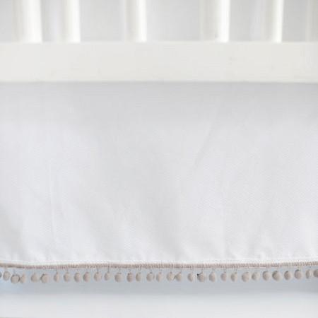 Crib Skirt Gray Bunny Love Caden Lane Sale Compare Jack And