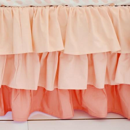 Crib Skirt Peach Ruffled Summer Grove Caden Lane Sale Compare