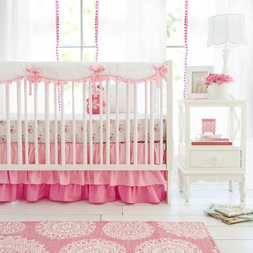 Crib Skirt Pink Ombre Caden Lane Sale Compare Jack And Jill