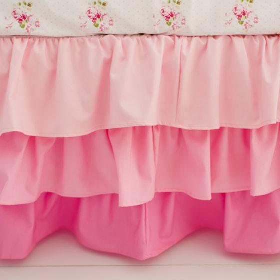 Crib Skirt Pink Ombre Caden Lane Sale Compare Jack And Jill