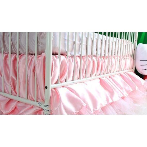 Crib Skirt Pink Princess Caden Lane Sale Compare Jack And Jill