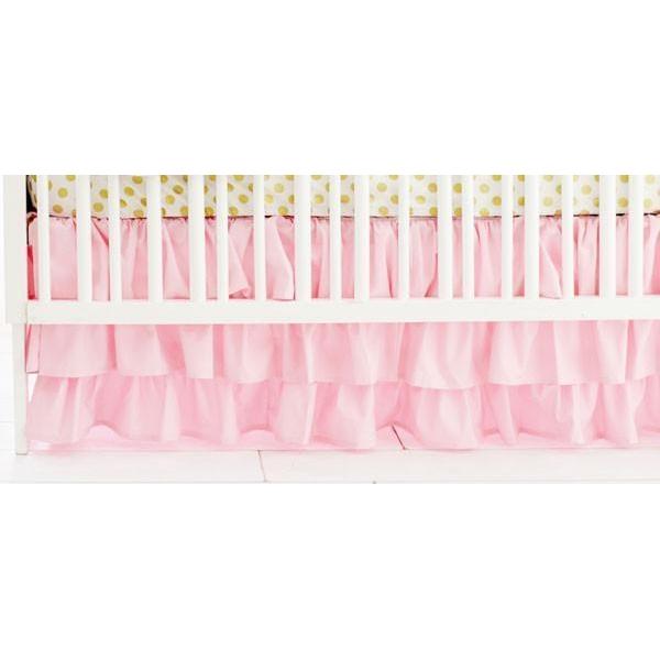 Crib Skirt Pink Ruffled Caden Lane Sale Compare Jack And Jill