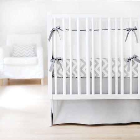 Crib Skirt Solid Gray Caden Lane Sale Compare Jack And Jill